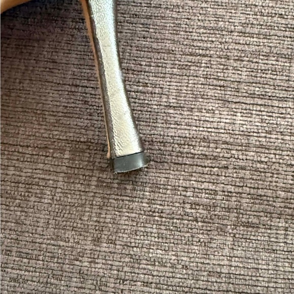 Manolo Blahnik Gunmetal Peep-Toe Heels - Picture 6 of 15